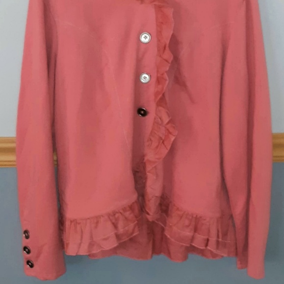 Cynthia Rowley Lightweight Ruffled Jacket - Picture 2 of 5